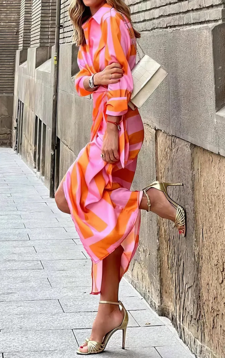 Amelia™ | Robe Portefeuille Imprimée