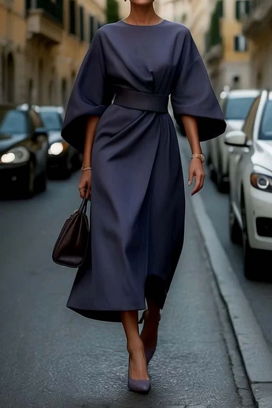 Maya™ | Robe Élégante avec Manches Bouffantes