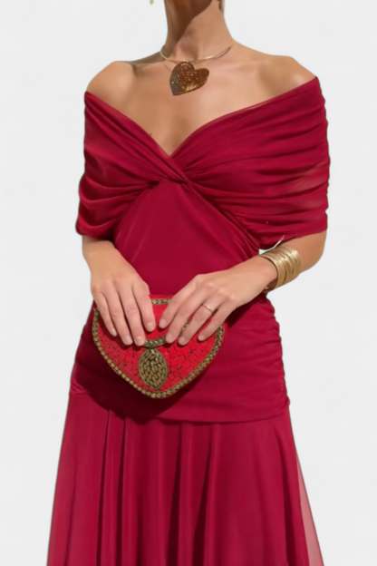 Florendra™ | Robe Longue Fleurie Col V