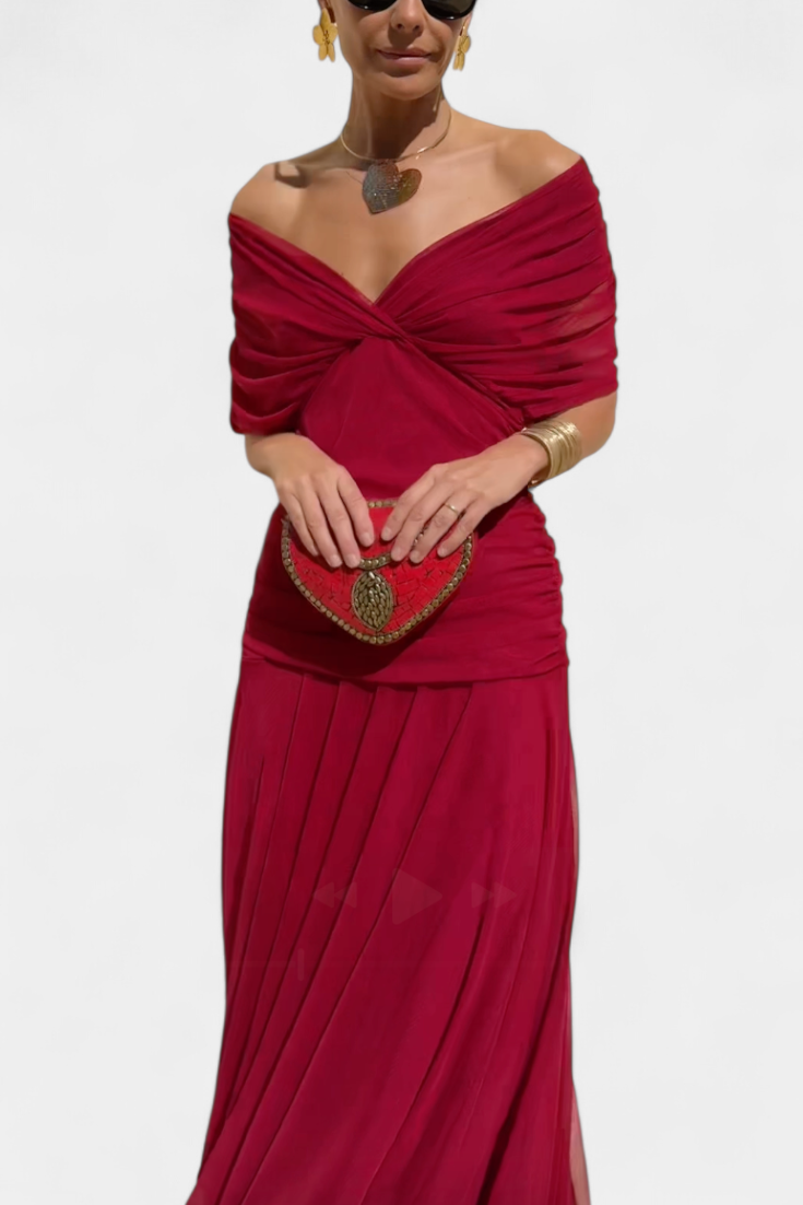 Florendra™ | Robe Longue Fleurie Col V