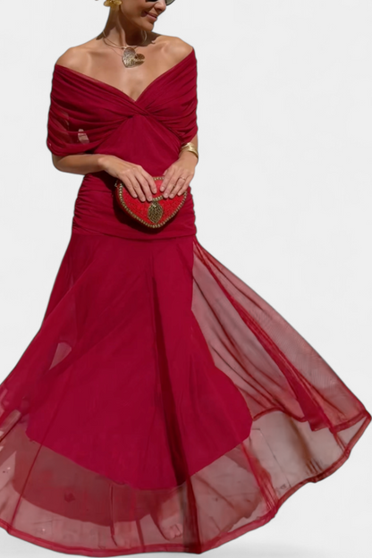 Florendra™ | Robe Longue Fleurie Col V