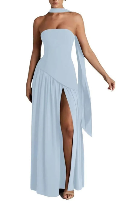 Chiffon A-line Bridesmaid Dress with Shawl