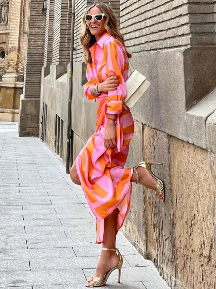 Amelia™ | Robe Portefeuille Imprimée