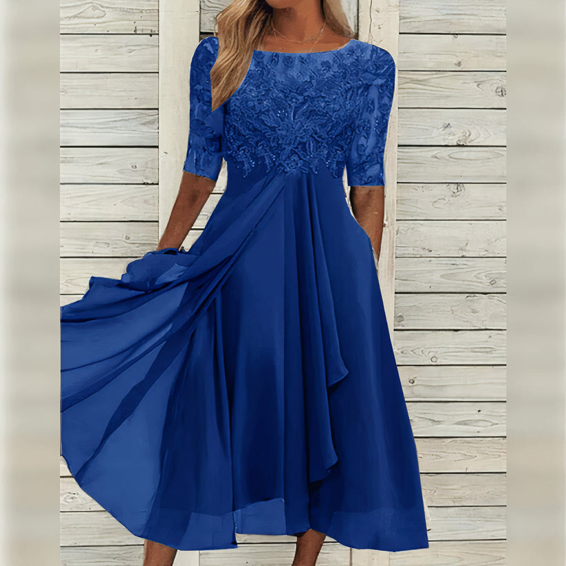 Harper™ | Robe midi en dentelle élégante