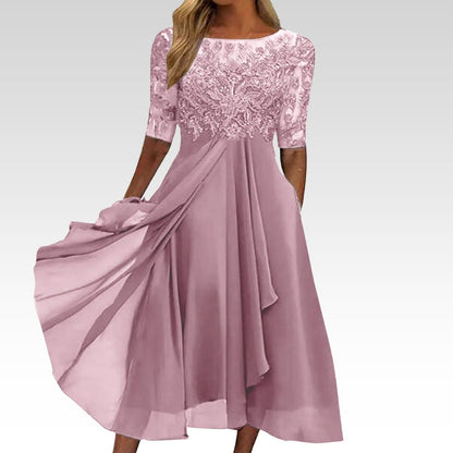 Harper™ | Robe midi en dentelle élégante