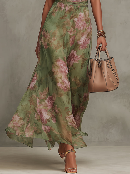 La Scintilla | Robe Longue Élégante Florale Élise
