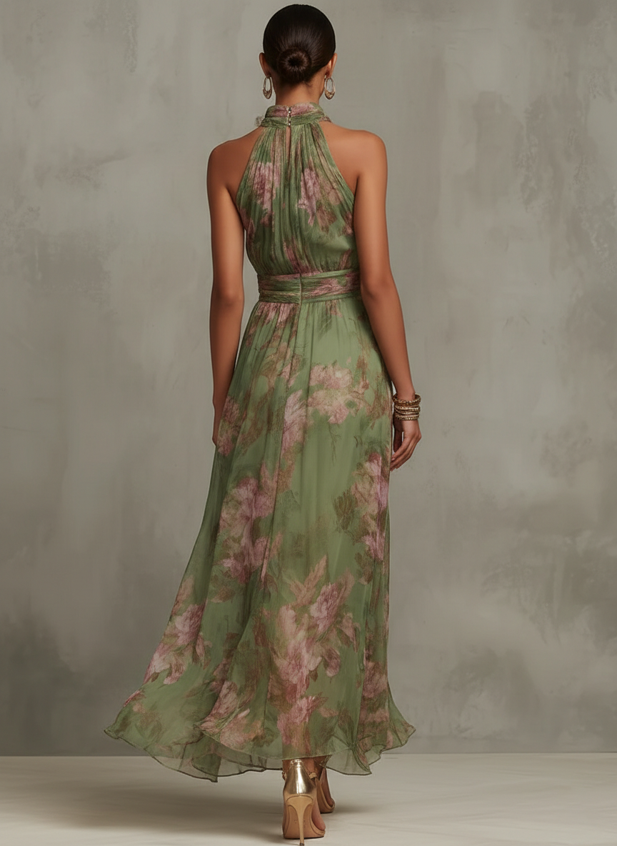 La Scintilla | Robe Longue Élégante Florale Élise