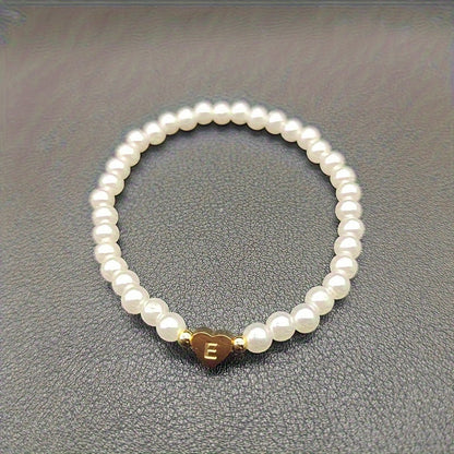 Bracelet Chic avec Initiale en Cœur (A–Z)