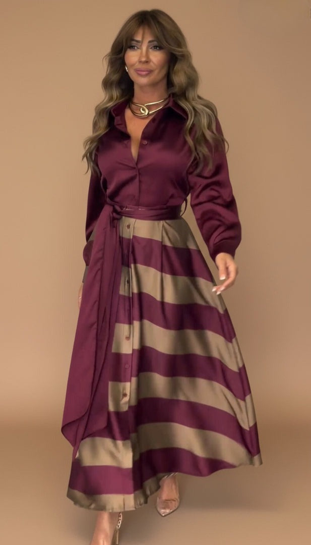 Mila™ | Robe Maxi Rayée