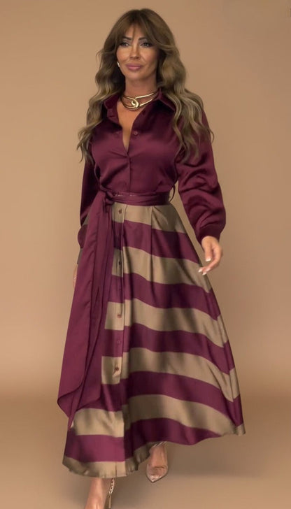 Mila™ | Robe Maxi Rayée