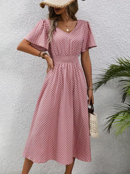 La Scintilla | Robe Élégante Pois Élisa