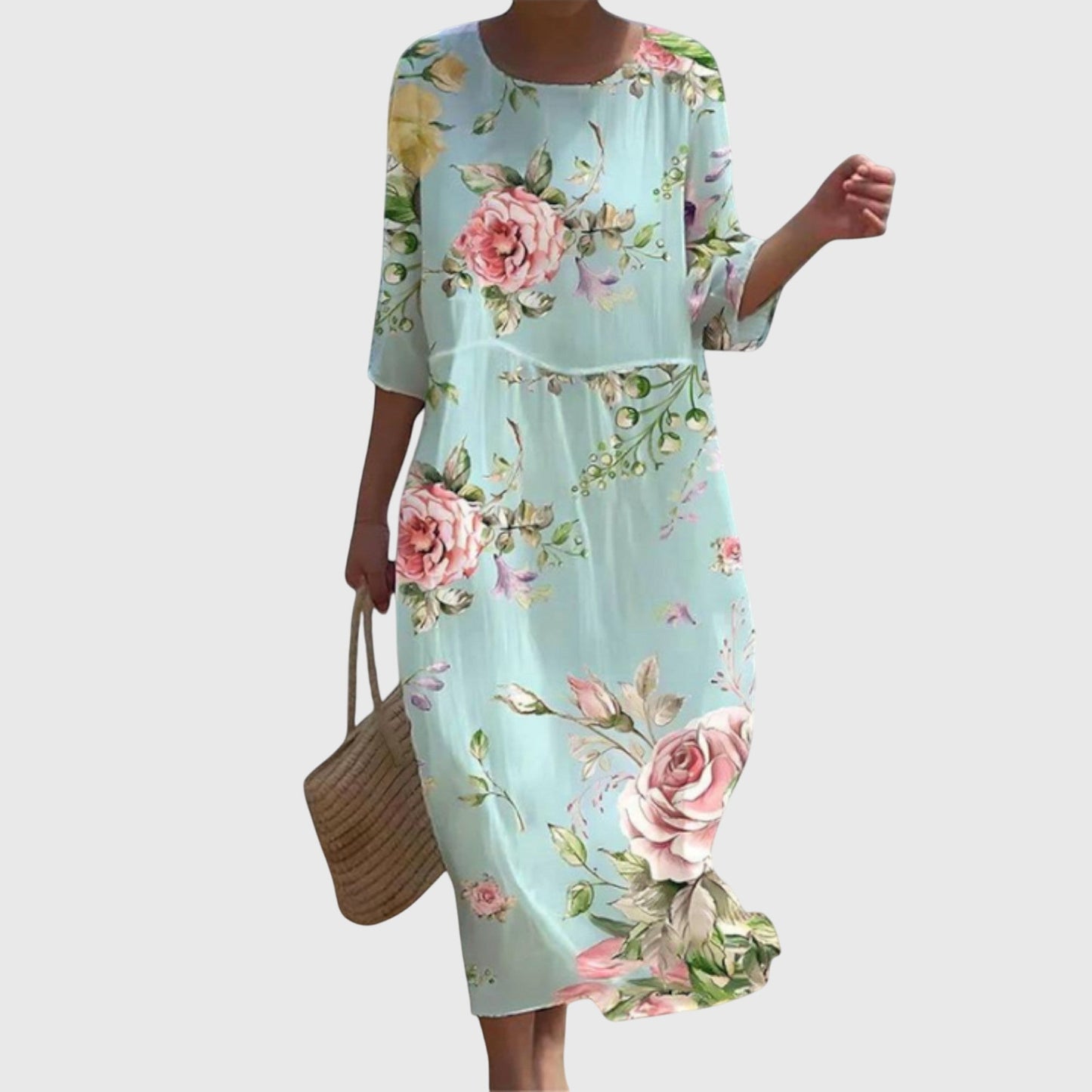 Elena™ | Robe Maxi Florale Élégante