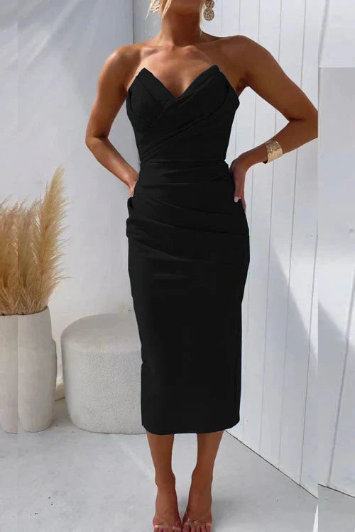 Nur™ | Robe Midi Sans Dos