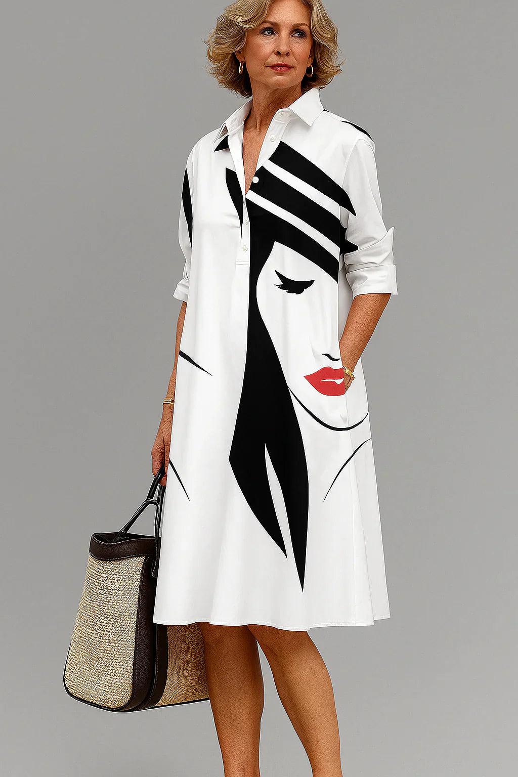Naomi | Une robe midi soignée et élégante