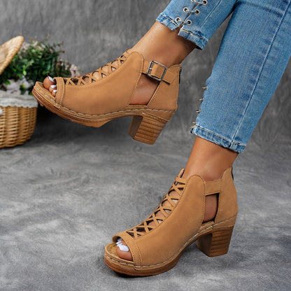 Nessa - Sandales à Talons en Maille