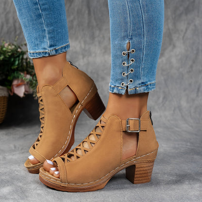 Nessa - Sandales à Talons en Maille