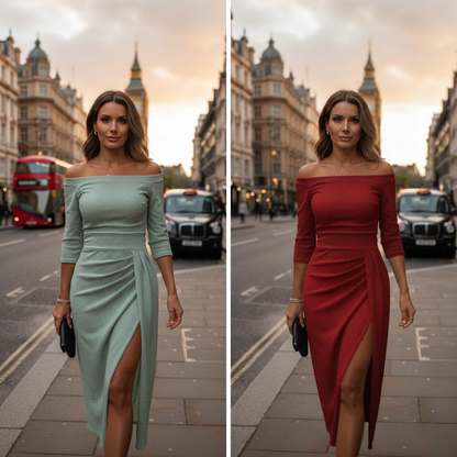 Stella™ | Robe Maxi avec Décolleté Halter