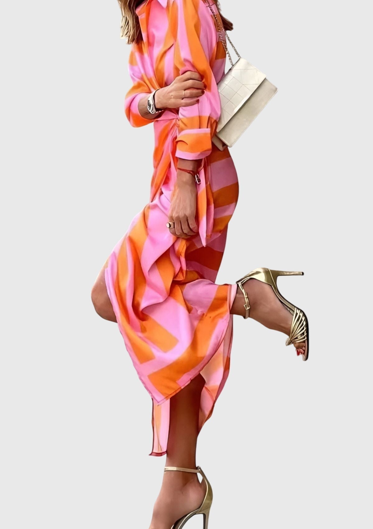 Everly | Robe Élégante Enveloppante avec Imprimé