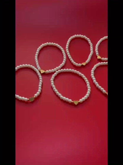 Bracelet Chic avec Initiale en Cœur (A–Z)