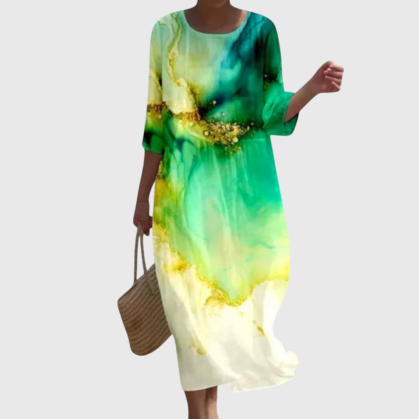Elena™ | Robe Maxi Florale Élégante