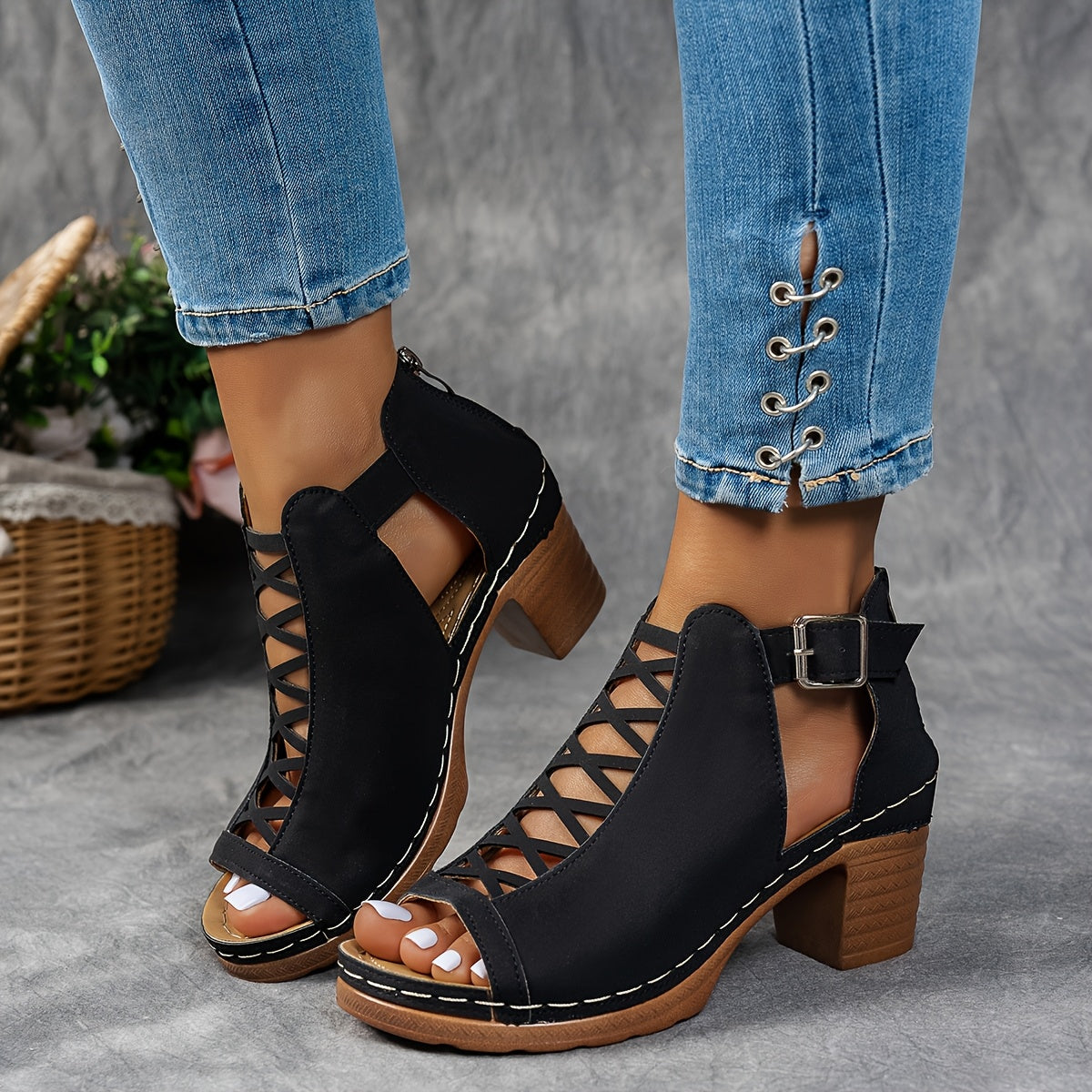 Nessa - Sandales à Talons en Maille