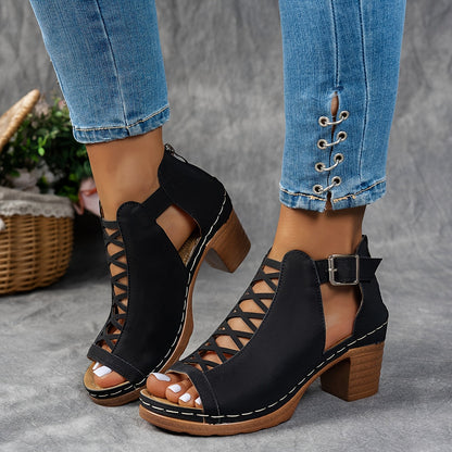 Nessa - Sandales à Talons en Maille