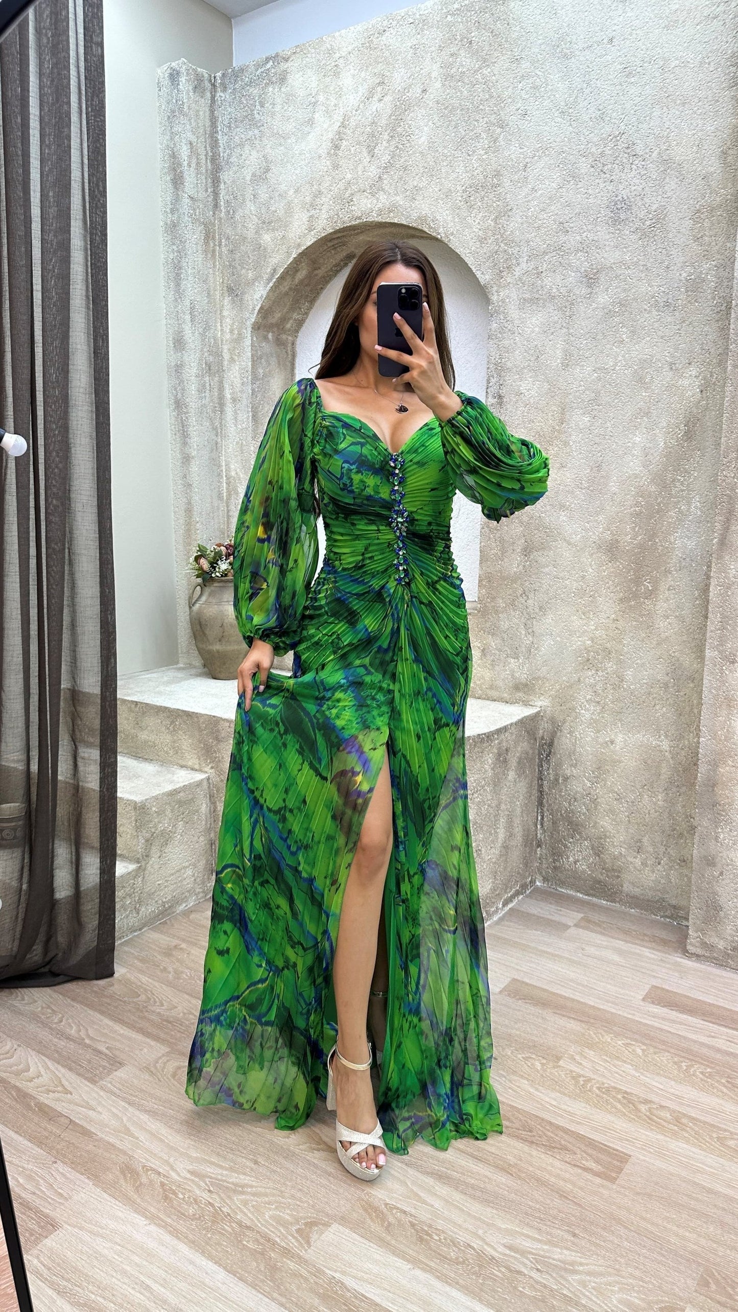 Sophie™ | Robe de Soirée Longue Plissée