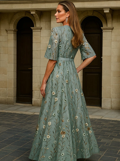 La Scintilla | Robe Longue Élégance Botanique