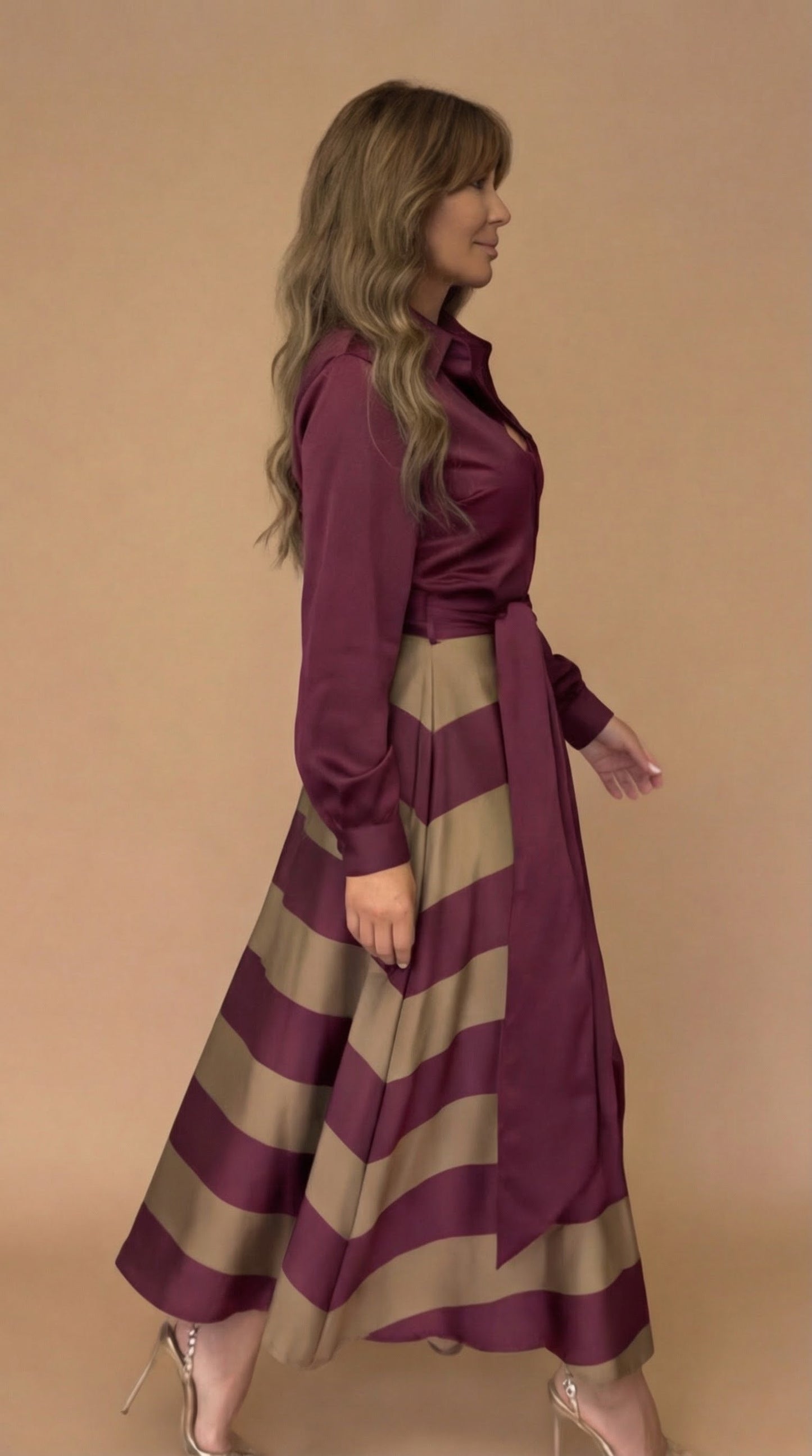 Mila™ | Robe Maxi Rayée