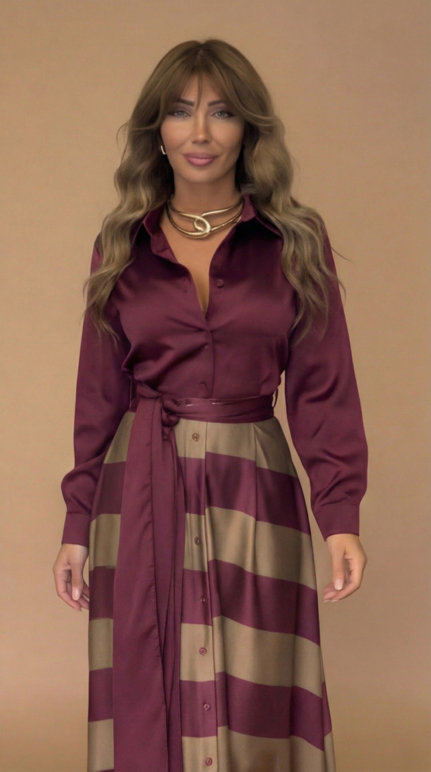 Mila™ | Robe Maxi Rayée