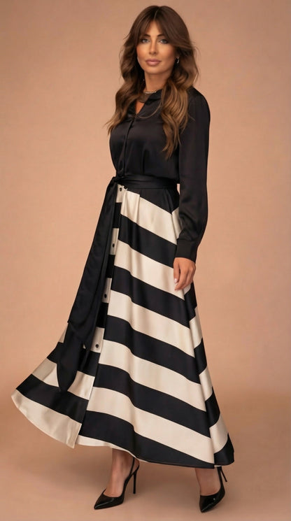 Mila™ | Robe Maxi Rayée