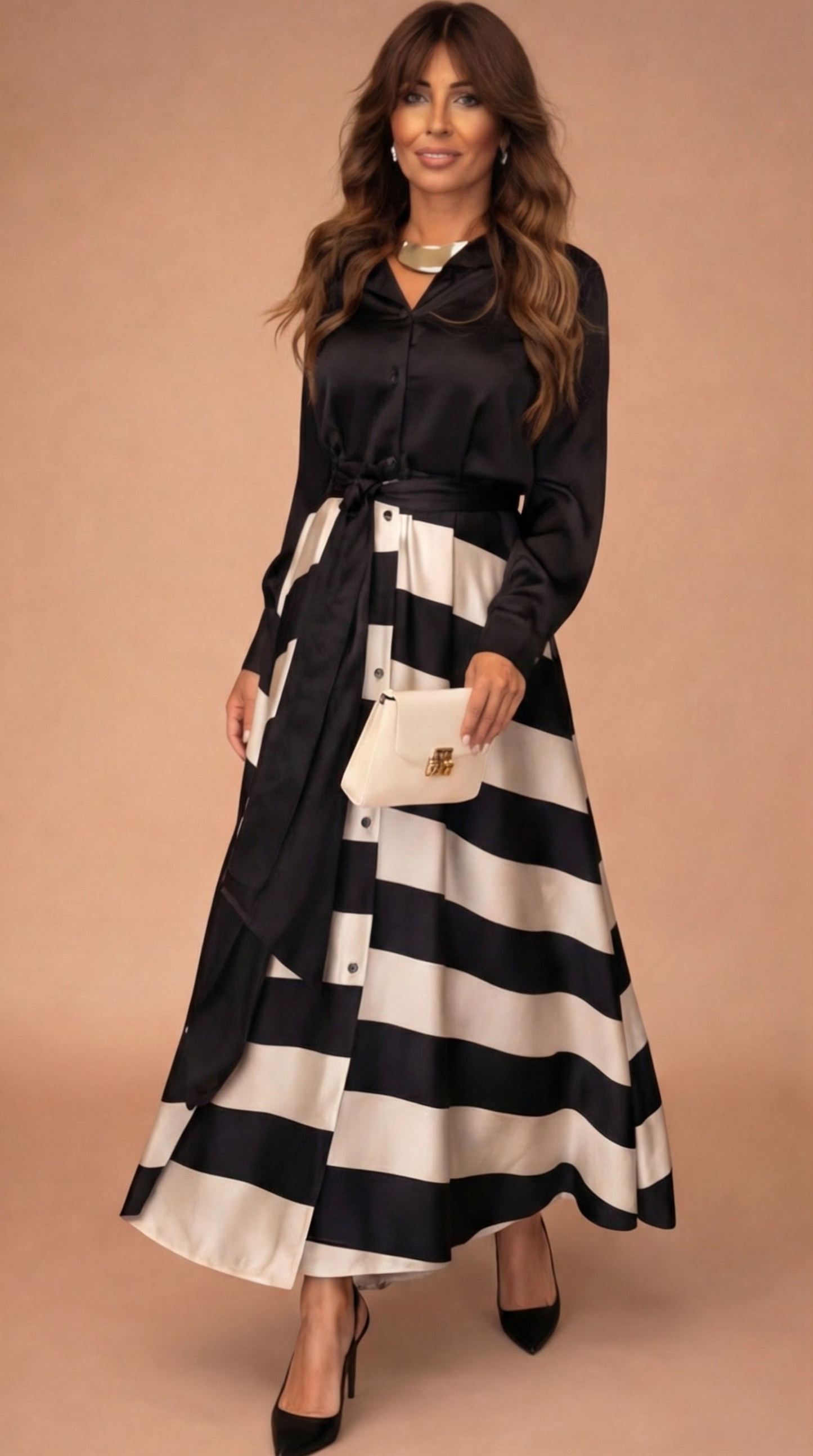 Mila™ | Robe Maxi Rayée