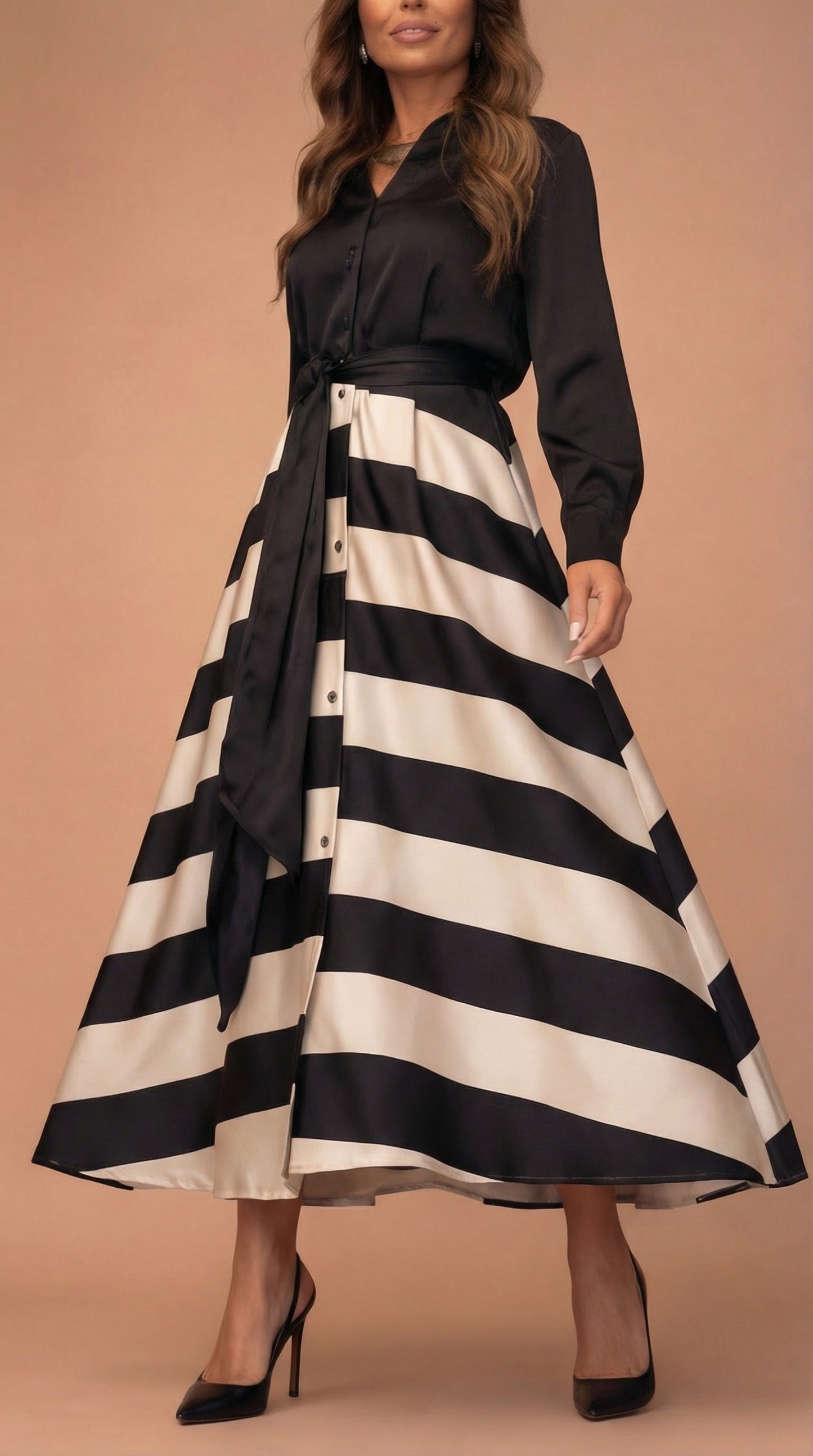 Mila™ | Robe Maxi Rayée