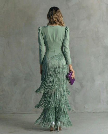 La Scintilla | Robe Élégante Franges Élise