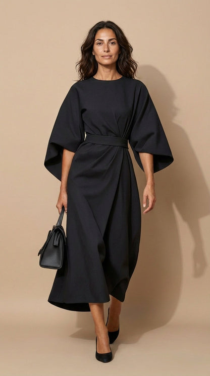 Maya™ | Robe Élégante avec Manches Bouffantes