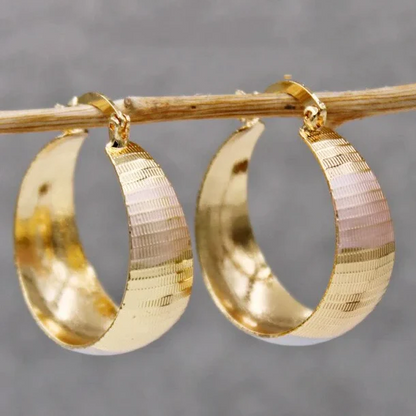 Boucles d'oreilles en Or de Luxe Raffiné