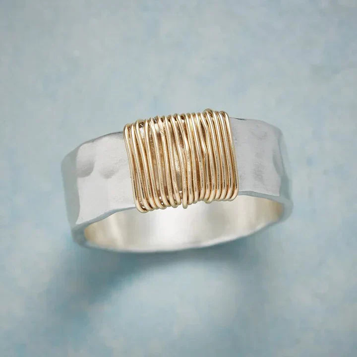 Bague Vintage Or et Argent “Intemporelle”