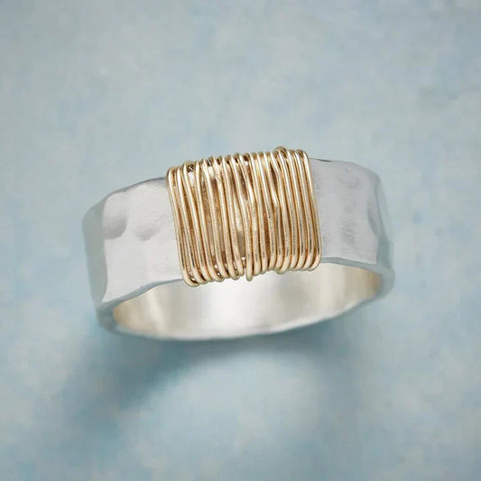 Bague Vintage Or et Argent “Intemporelle”