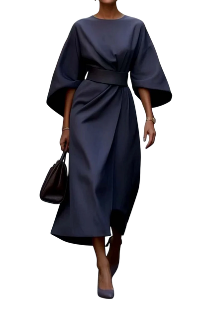 Maya™ | Robe Élégante avec Manches Bouffantes