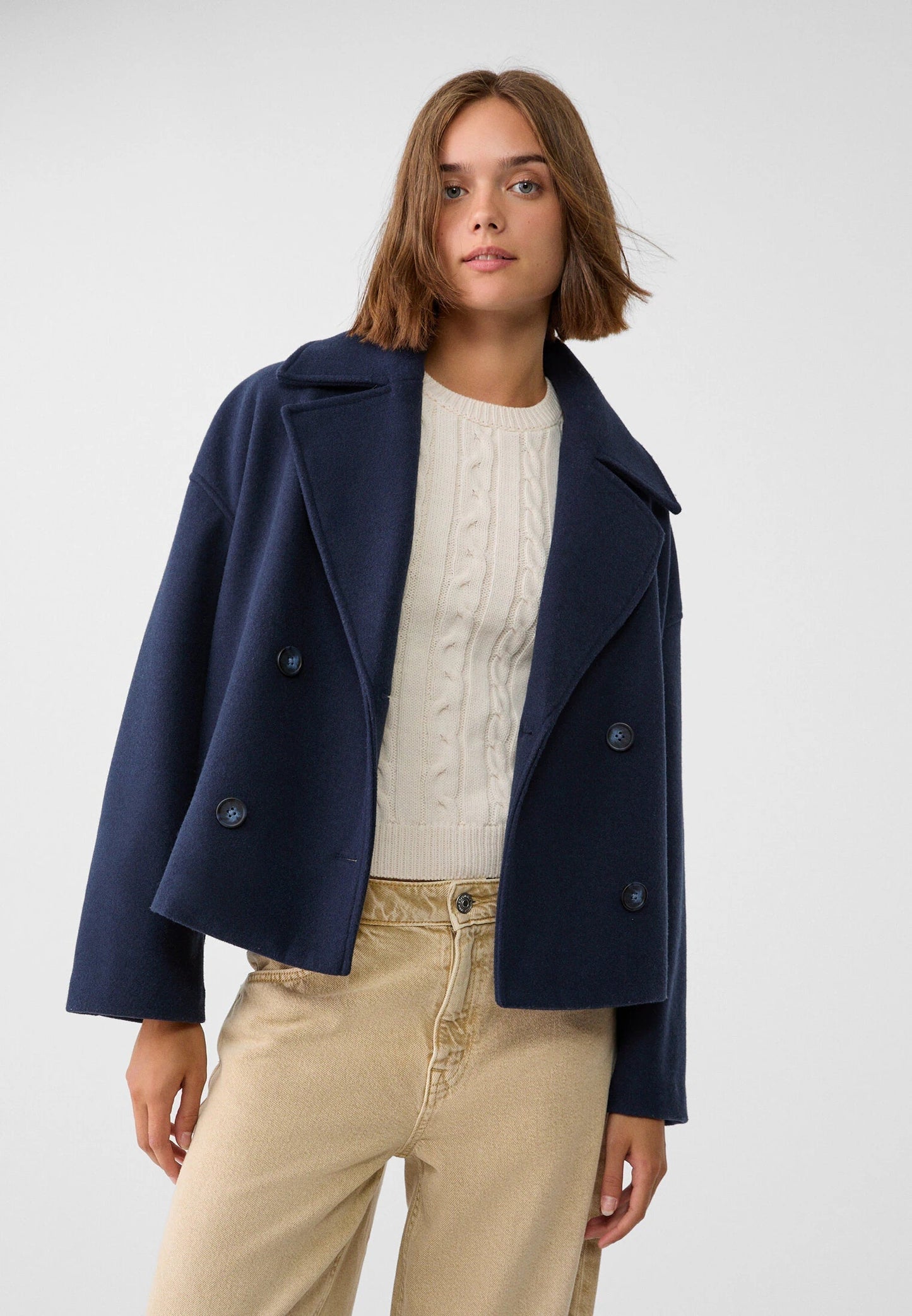 Peacoat Felt Coat – Autumn/Winter 2025