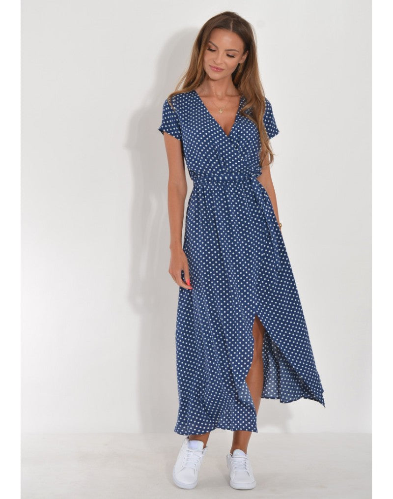 Talia™ | Robe élégante à fleurs avec décolleté en V