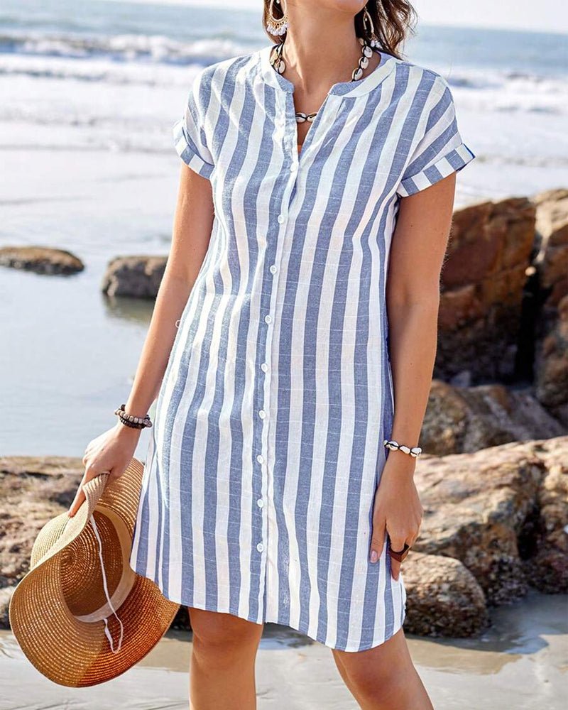 Hagar™ | Robe Chemise Rayée