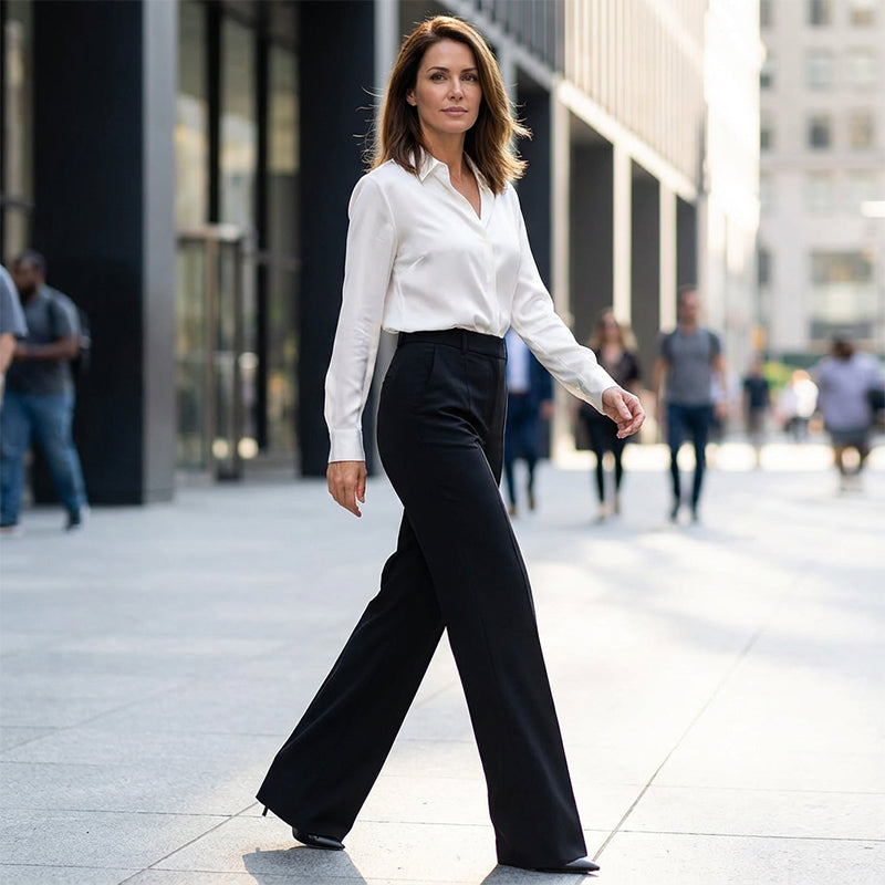 Joanna | Des pantalons taille haute qui mettront votre silhouette en valeur